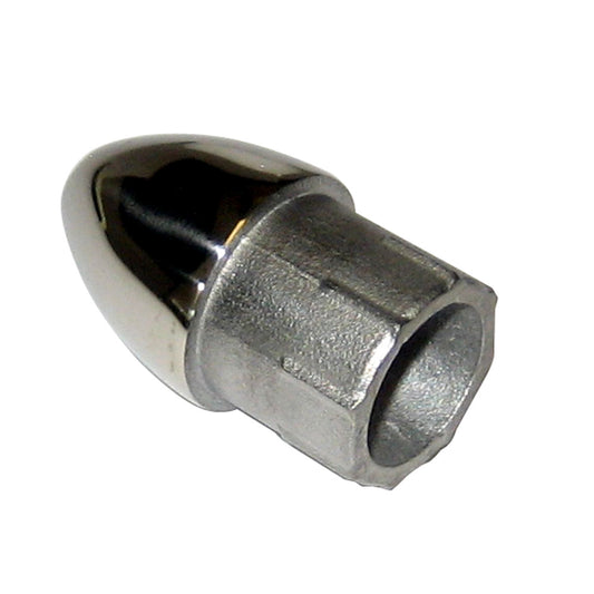 Whitecap Bullet End - 316 Stainless Steel - 7/8" Tube O.D. - Reel Draggin' Tackle - 1