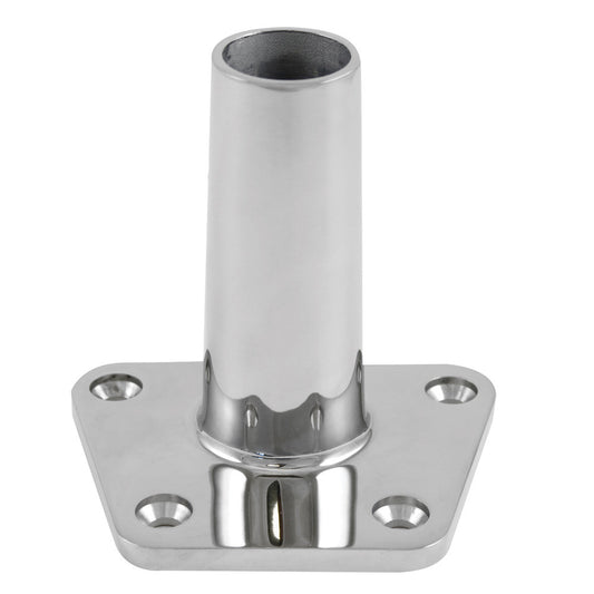 Whitecap 4° Rectangular Base - 316 Stainless Steel - 3-13/16" x 3" - Reel Draggin' Tackle