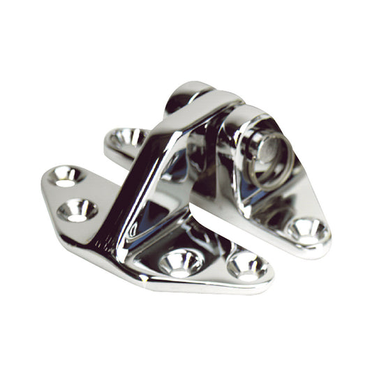 Whitecap Standard Hatch Hinge - CP/Brass - 2-5/8" x 3-1/8" - Reel Draggin' Tackle - 1