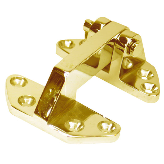 Whitecap Standard Hatch Hinge - Polished Brass - 2-5/8" x 3-1/8" - Reel Draggin' Tackle