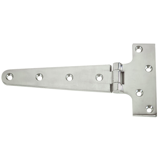 Whitecap T-Strap Hinge - 316 Stainless Steel - 7-3/4" x 3-7/8" - Reel Draggin' Tackle