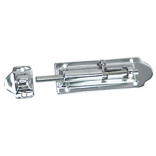 Whitecap Barrel Bolt - CP/Brass - 4" - Reel Draggin' Tackle