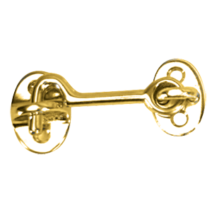 Whitecap Cabin Door Hook - Polished Brass - 2&#34; - Reel Draggin' Tackle