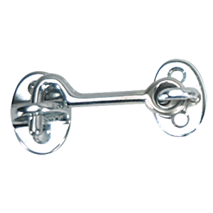 Whitecap Cabin Door Hook - CP/Brass - 3&#34; - Reel Draggin' Tackle - 2