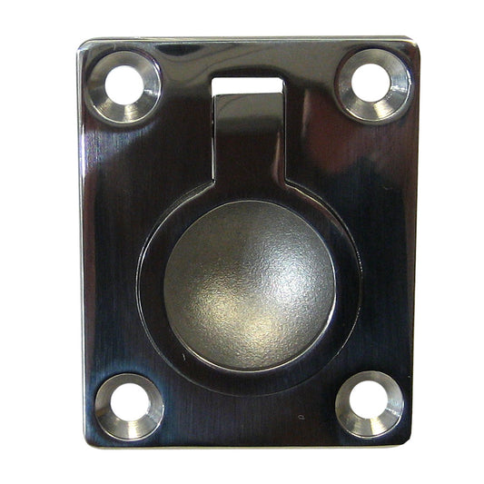 Whitecap Flush Pull Ring - 316 Stainless Steel - 1-1/2" x 1-7/8" - Reel Draggin' Tackle - 1