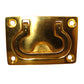 Whitecap Flush Pull Ring - Polished Brass - 3" x 2"