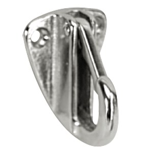 Whitecap Fender Hook - CP/Brass - 1-9/16" x 1-3/16" - Reel Draggin' Tackle