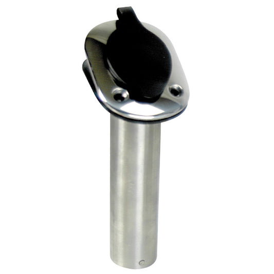 Whitecap 30° Flush Mount Rod Holder - 304 Stainless Steel - 9-1/4" - Reel Draggin' Tackle