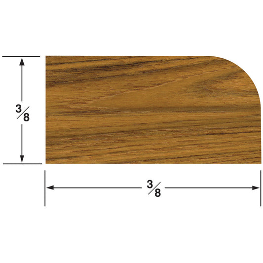 Whitecap Teak Stop Molding Small - 5' - Reel Draggin' Tackle - 1