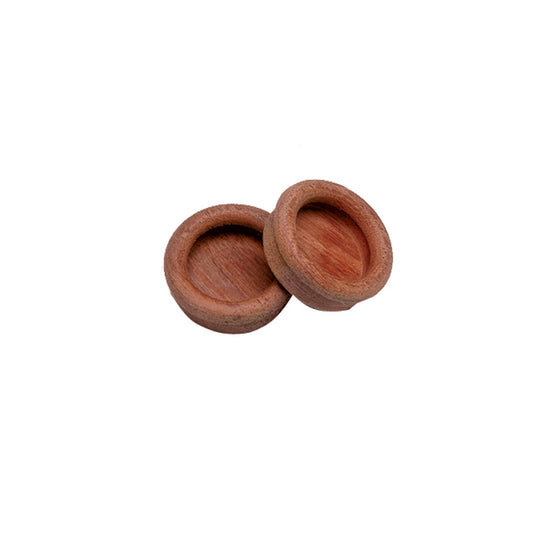 Whitecap Teak Round Drawer Pull - 1-3/8" Round - 2 Pack - Reel Draggin' Tackle - 1