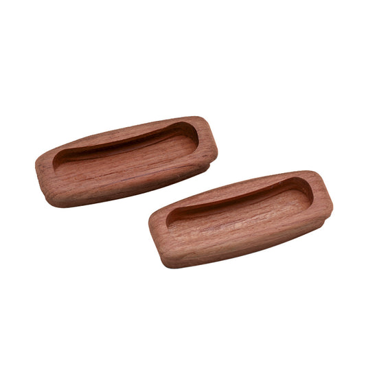 Whitecap Teak Rectangular Drawer Pull - 3-1/4"L - 2 Pack - Reel Draggin' Tackle