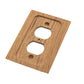 Whitecap Teak Outlet Cover/Receptacle Plate