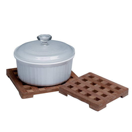 Whitecap Teak Small Square Trivet - 6" - Reel Draggin' Tackle