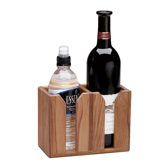Whitecap Teak Two-Bottle Rack - Reel Draggin' Tackle