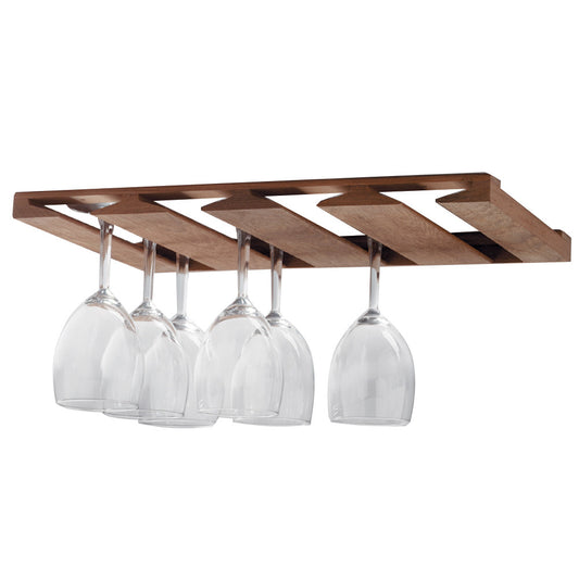 Whitecap Teak Overhead Wineglass Rack - Reel Draggin' Tackle