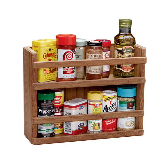 Whitecap Teak Two-Tier Spice Rack - Reel Draggin' Tackle