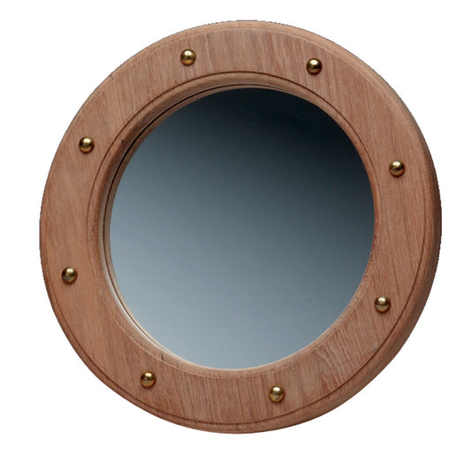 Whitecap Teak Porthole Mirror - Reel Draggin' Tackle