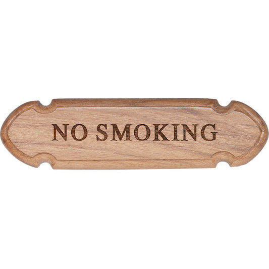 Whitecap Teak "No Smoking" Name Plate - Reel Draggin' Tackle