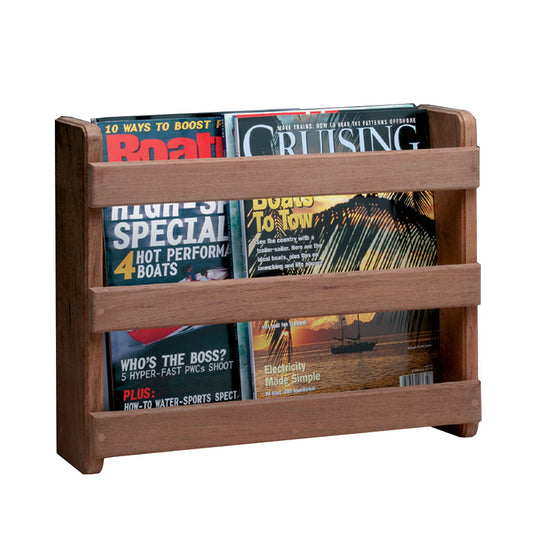 Whitecap Teak Magazine/Utility Rack - Reel Draggin' Tackle