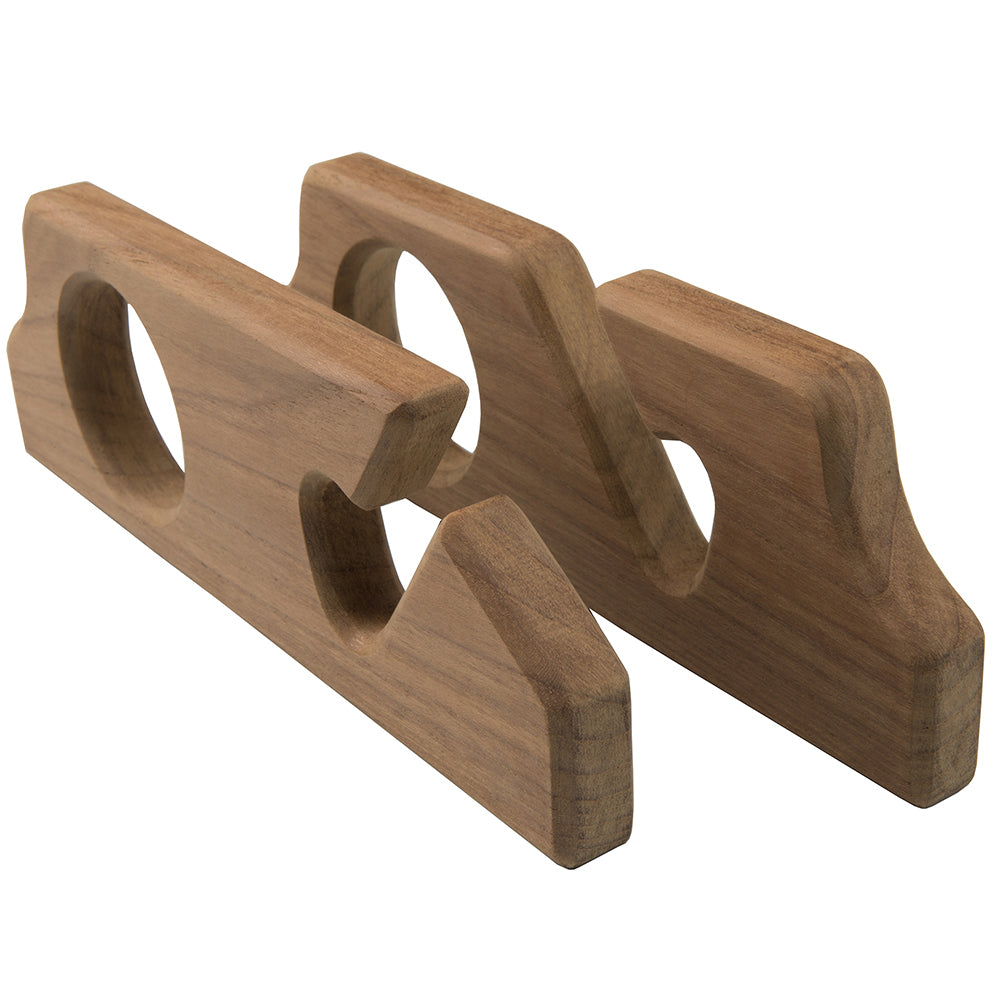 Whitecap Teak Two-Rod Storage Rack - Pair