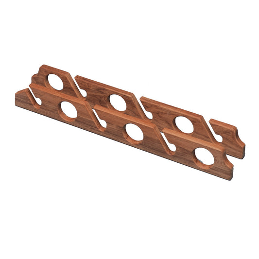 Whitecap Teak Six-Rod Storage Rack - Pair - Reel Draggin' Tackle