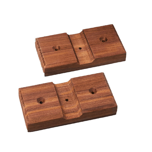 Whitecap Teak Rod Storage Rack Mounting Brackets - Pair - Reel Draggin' Tackle