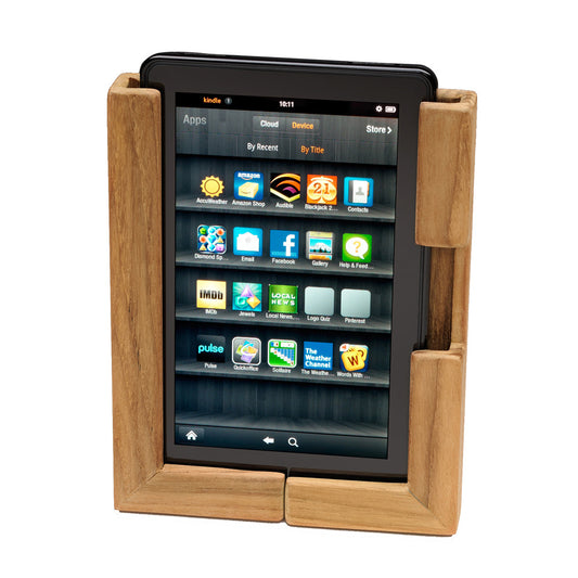Whitecap Teak Adjustable Tablet Rack - Reel Draggin' Tackle