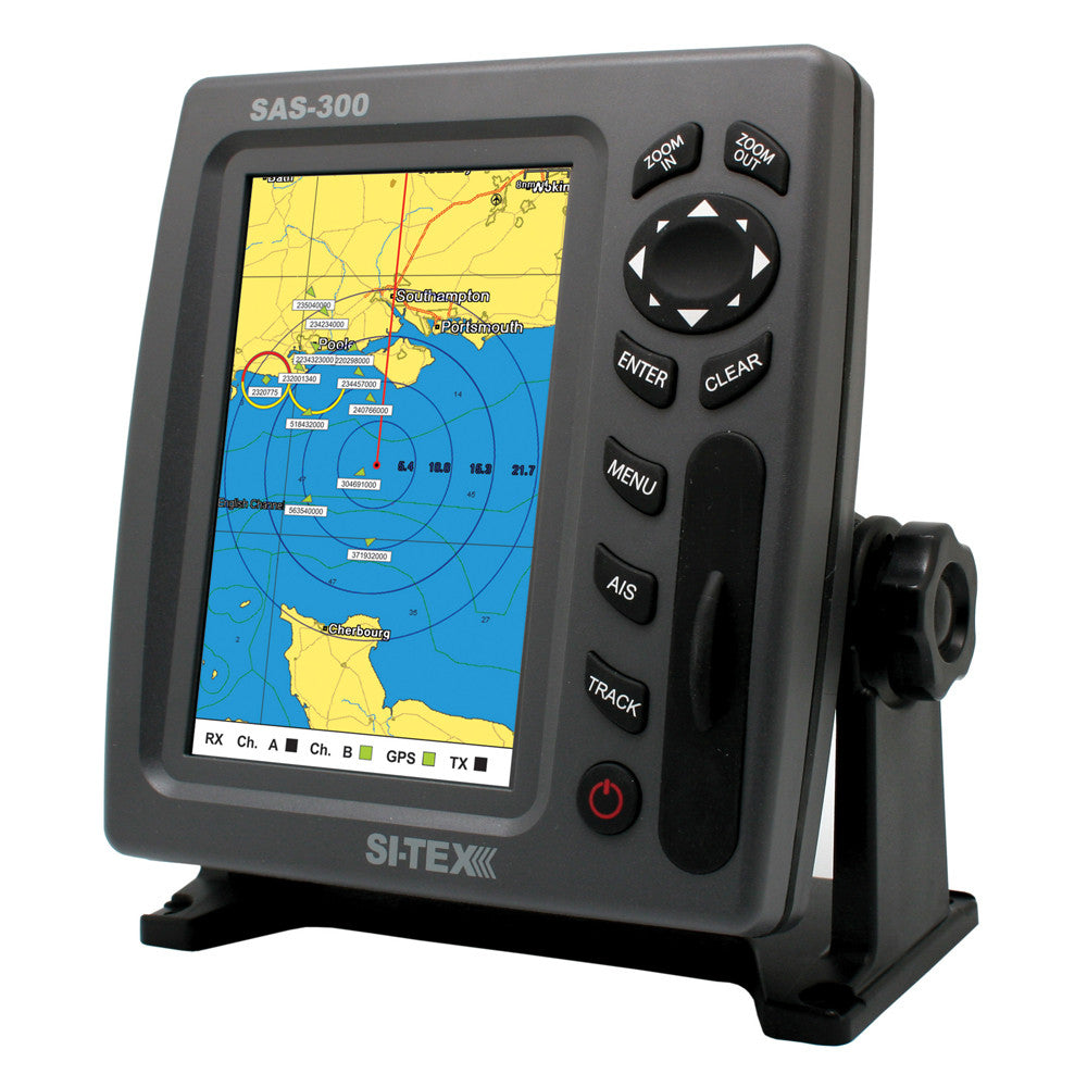 SI-TEX SAS-300 AIS Class B Transceiver - Display Only f/Use w/Existing AIS - Reel Draggin' Tackle
