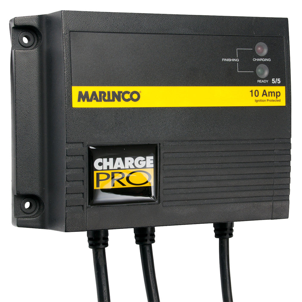 Marinco 10A On-Board Battery Charger - 12/24V - 2 Banks - Reel Draggin' Tackle