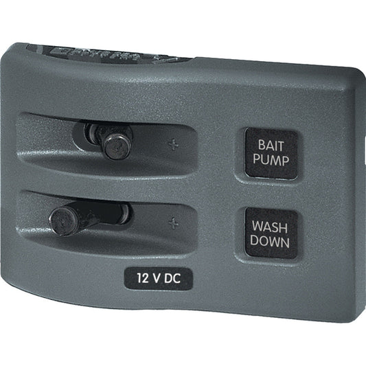 Blue Sea 4303 WeatherDeck® 12V DC Waterproof Switch Panel - 2 Position - Reel Draggin' Tackle