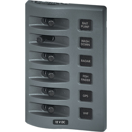 Blue Sea 4307 WeatherDeck® 12V DC Waterproof Switch Panel - 6 Position - Reel Draggin' Tackle
