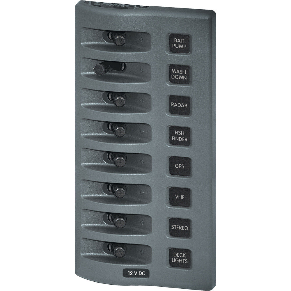 Blue Sea 4309 WeatherDeck® 12V DC Waterproof Switch Panel - 8 Position - Reel Draggin' Tackle