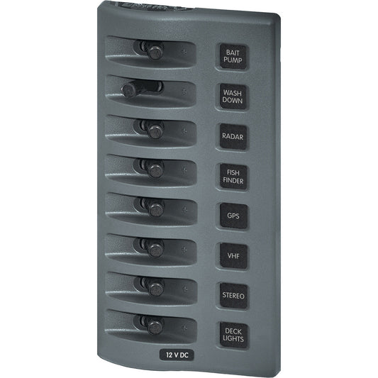 Blue Sea 4309 WeatherDeck® 12V DC Waterproof Switch Panel - 8 Position - Reel Draggin' Tackle