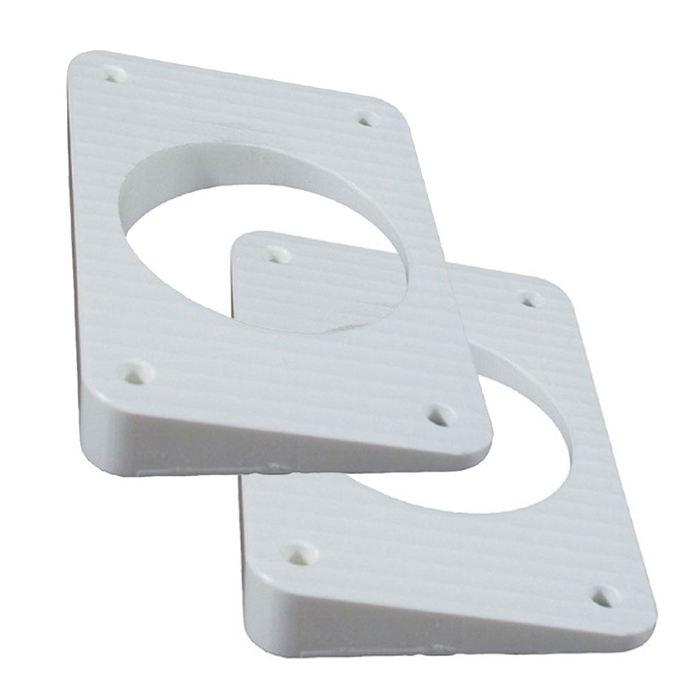 TACO Wedge Plates f/Grand Slam Outriggers - White - Reel Draggin' Tackle