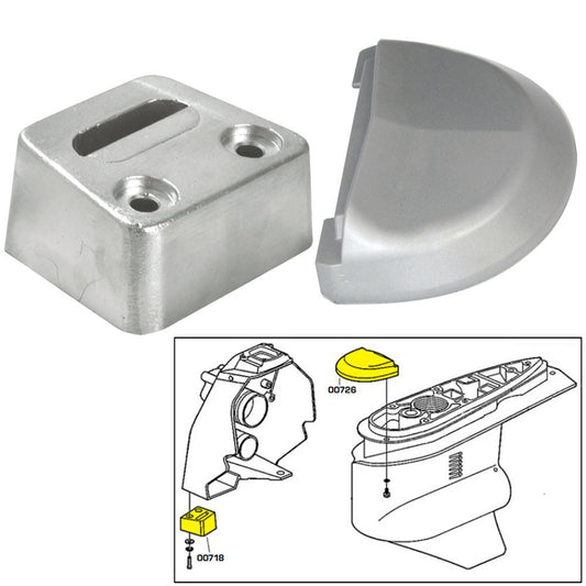 Tecnoseal Anode Kit w/Hardware - Volvo SX - Aluminum - Reel Draggin' Tackle