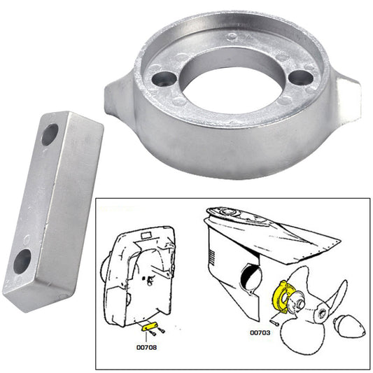 Tecnoseal Anode Kit w/Hardware - Volvo 290 - Zinc - Reel Draggin' Tackle