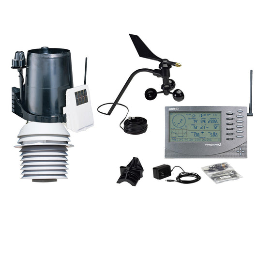 Davis Vantage Pro2 Wireless w/24-Hour Fan Aspirated Radiation Shield - Includes UV & Solar Radiation Sensors - Reel Draggin' Tackle
