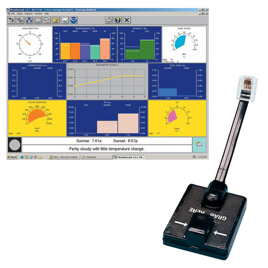 Davis WeatherLink® Windows - Serial Port f/Vantage Vue & Pro2 Series - Reel Draggin' Tackle