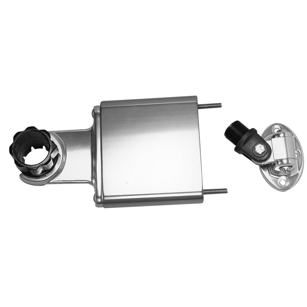 Rupp Standard Antenna Mount Support w/4-Way Base, Spacer & 1.5" Collar - Reel Draggin' Tackle