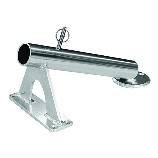 Rupp Fixed Mount Center Rigger Holder - Silver - Reel Draggin' Tackle