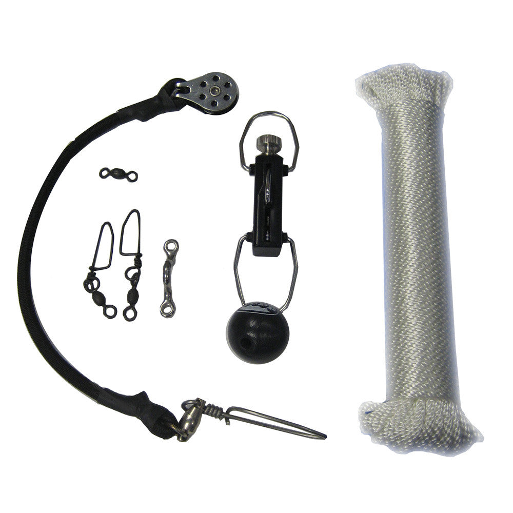 Rupp Center Rigging Kit w/Klickers - White Nylon 45' - Reel Draggin' Tackle