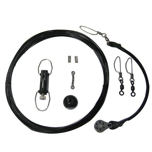 Rupp Center Rigging Kit w/Klickers - Black Mono 45' - Reel Draggin' Tackle