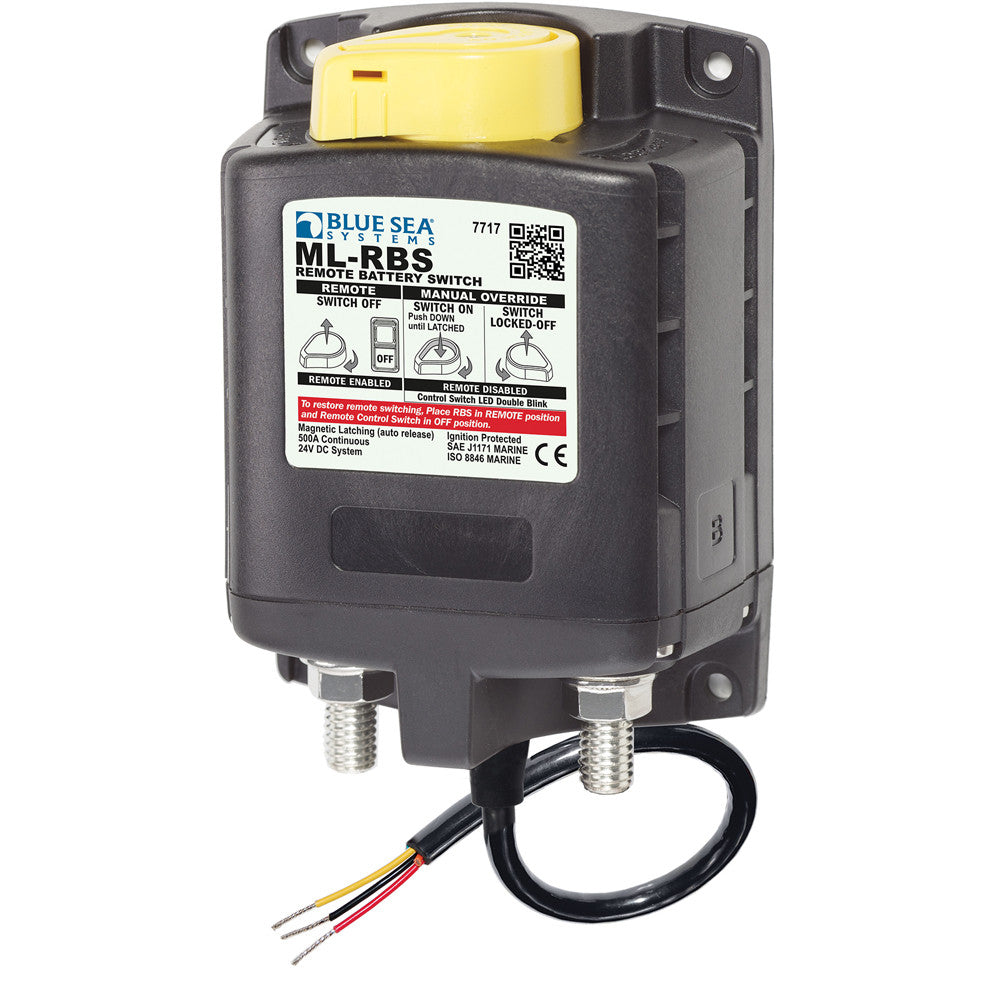 Blue Sea 7717 ML-RBS Remote Battery Switch w/Manual Control Auto-Release - 24V - Reel Draggin' Tackle