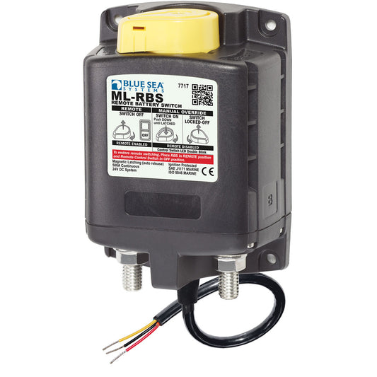 Blue Sea 7717 ML-RBS Remote Battery Switch w/Manual Control Auto-Release - 24V - Reel Draggin' Tackle