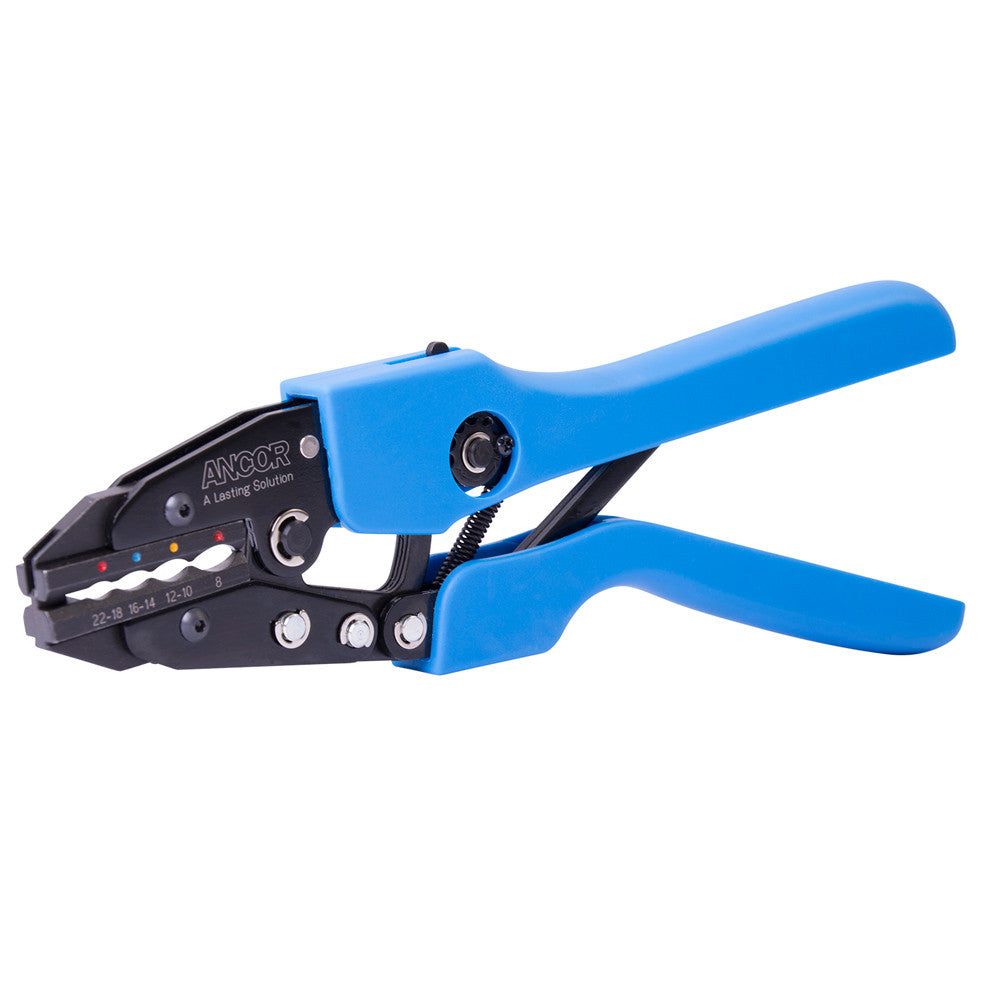 Ancor Single Crimp Ratchet Tool f/22-8 AWG Heatshrink, Vinyl & Nylon Insulated Terminals & Connectors - Reel Draggin' Tackle