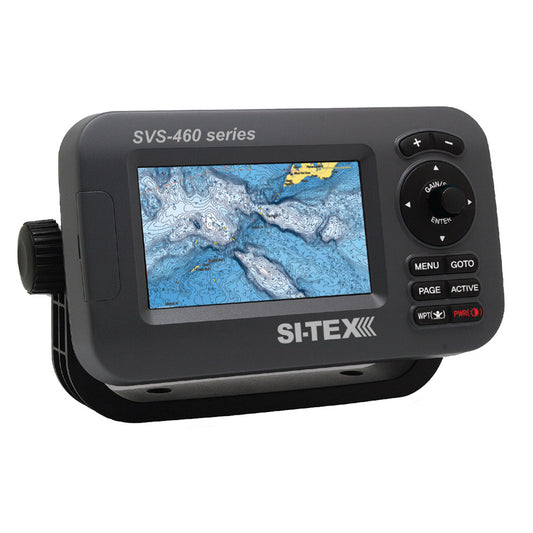 SI-TEX SVS-460C Chartplotter - 4.3" Color Screen w/Internal GPS and Navionics+ Flexible Coverage - Reel Draggin' Tackle