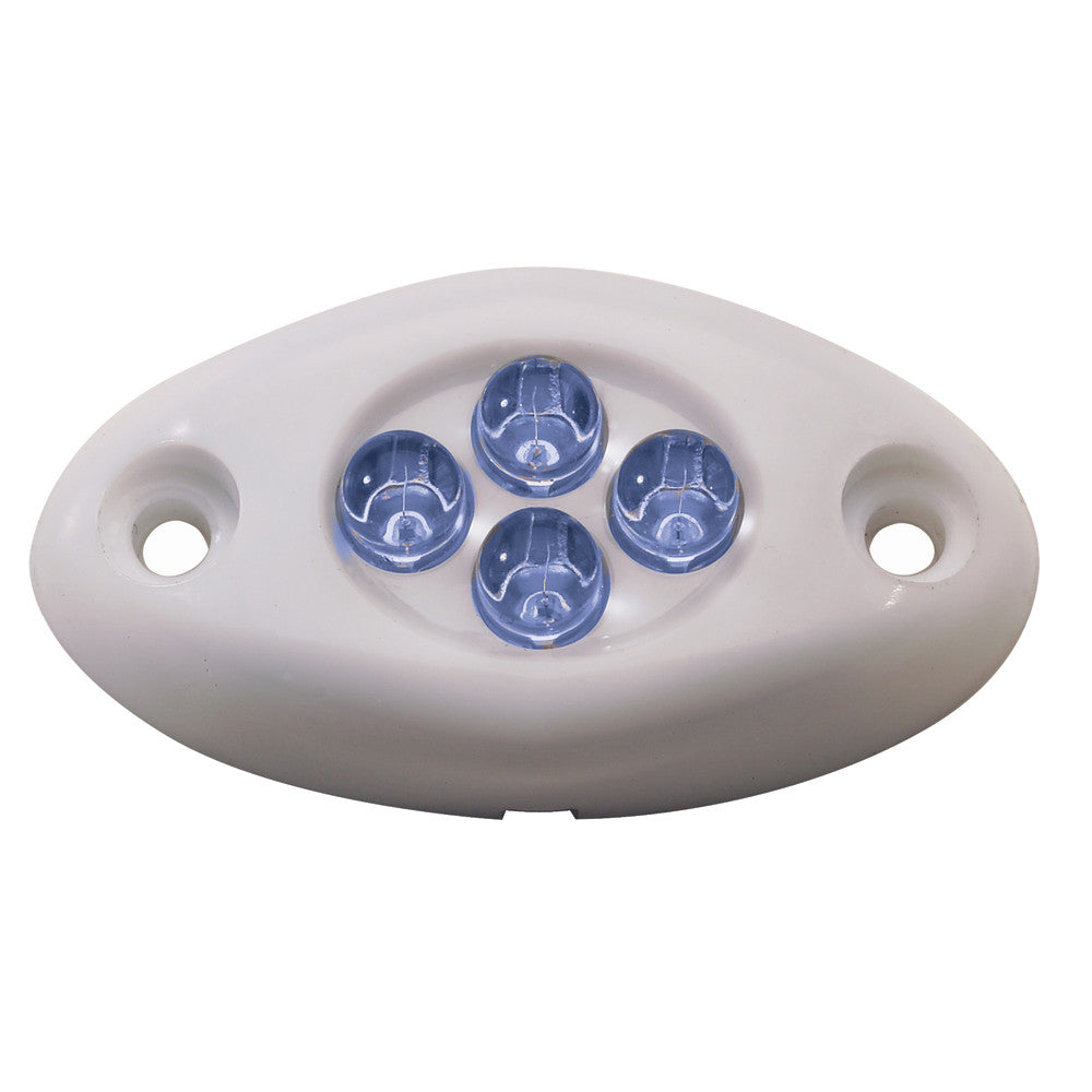 Innovative Lighting Courtesy Light - 4 LED Surface Mount - Blue LED/White Case - Reel Draggin' Tackle