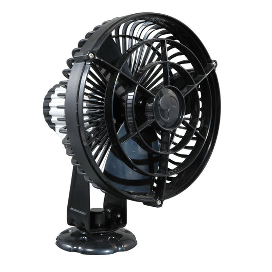 Caframo Kona 817 24V 3-Speed 7" Weatherproof Fan - Black - Reel Draggin' Tackle