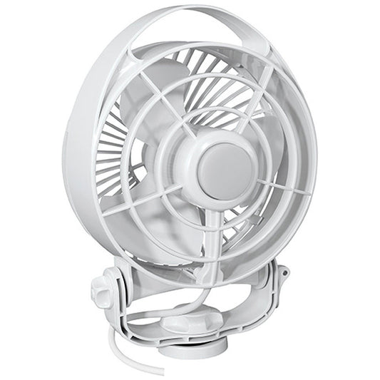 Caframo Maestro 12V 3-Speed 6" Marine Fan w/LED Light - White - Reel Draggin' Tackle