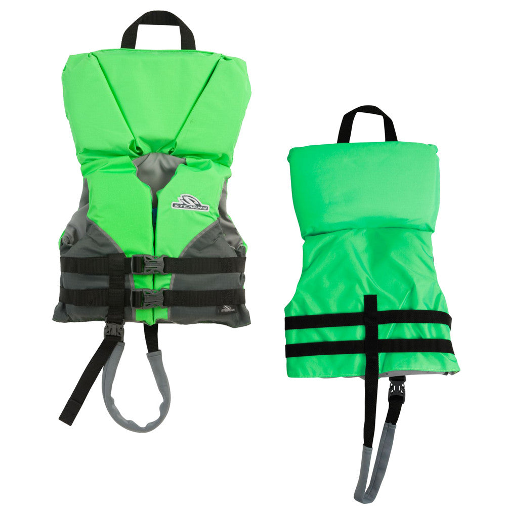 Stearns Infant Heads-Up&#174; Nylon Vest Life Jacket - Up to 30lbs - Green - Reel Draggin' Tackle
